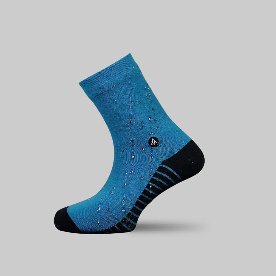 Chaussettes Imperméables - Fibres Bambou Extra Fines - TRAIL-DRY Bleues