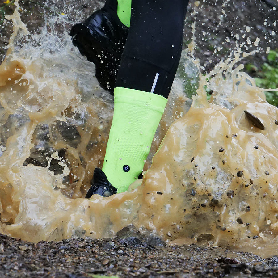 Chaussettes Imperméables - Fibres Bambou - TRAIL-DRY Jaunes