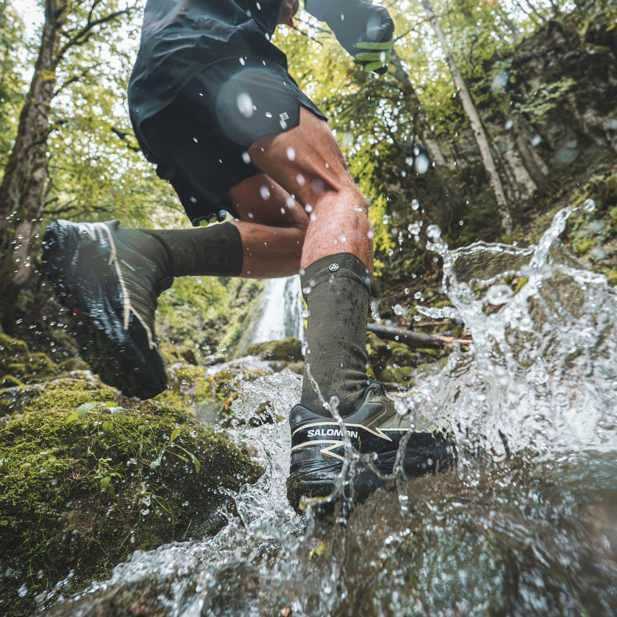 Chaussettes Imperméables TRAIL-DRY Vertes Kaki
