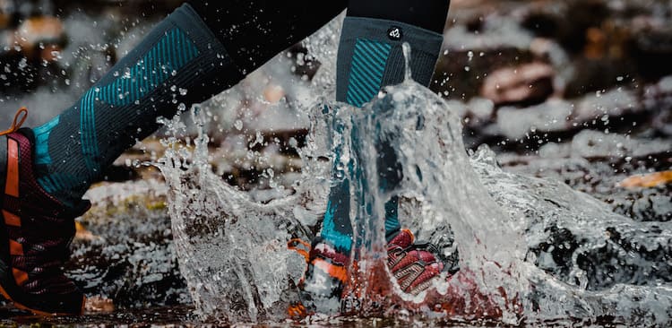 Chaussette imperméable waterproof grise