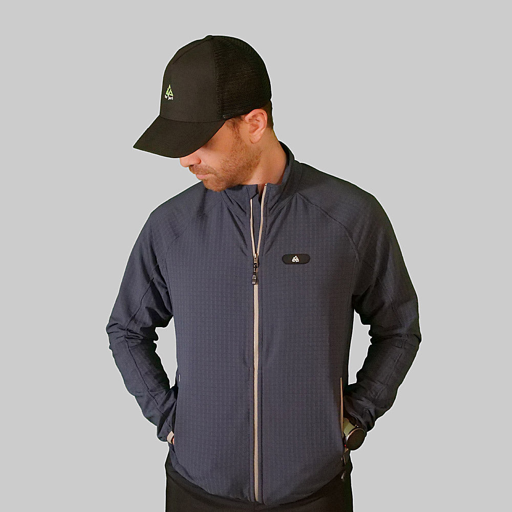 veste polaire imperméable bleue