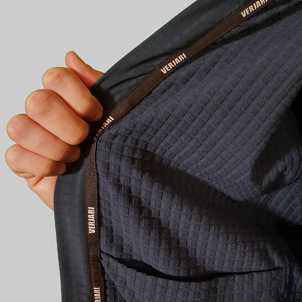 veste polaire imperméable bleue