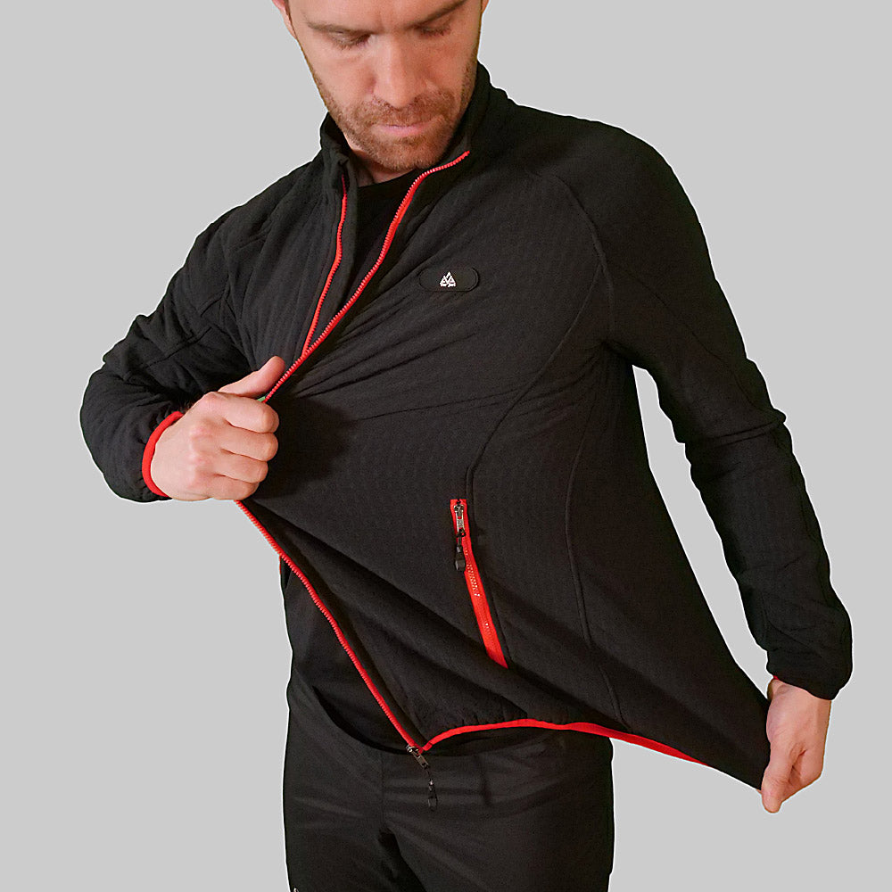 veste polaire impermeable epaisse noire verjari