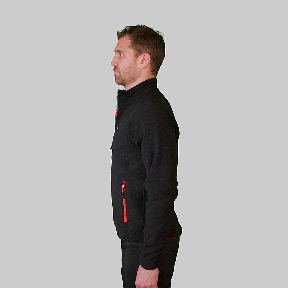 veste polaire impermeable epaisse noire verjari