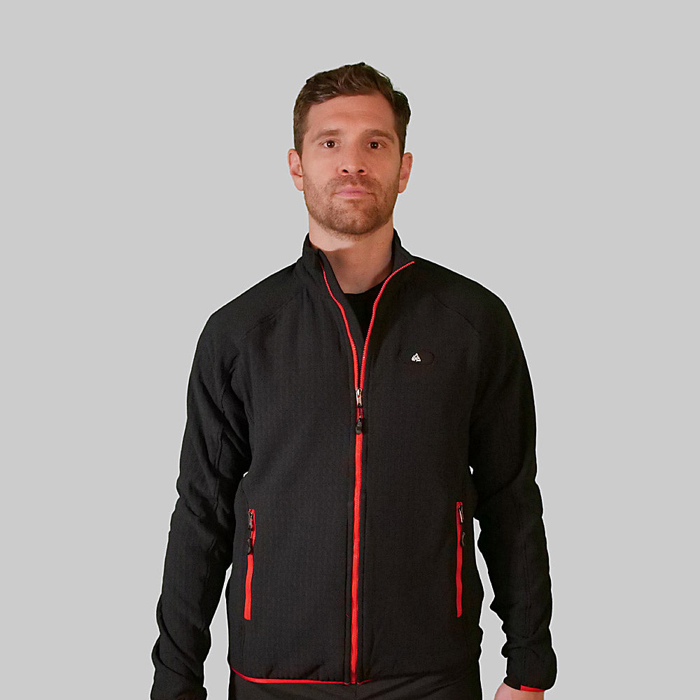 veste polaire impermeable epaisse noire verjari